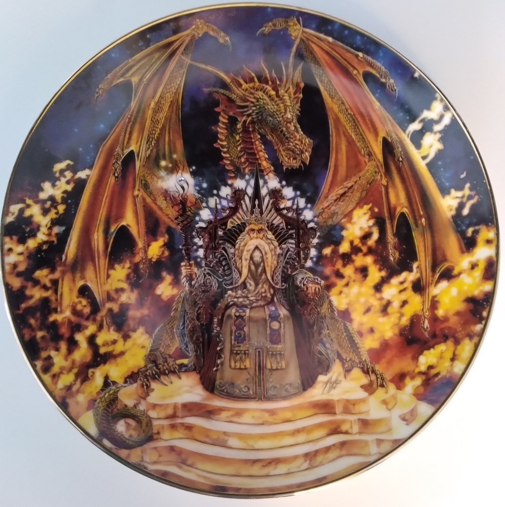 DRAGON FIRE PLATE WITH GEM